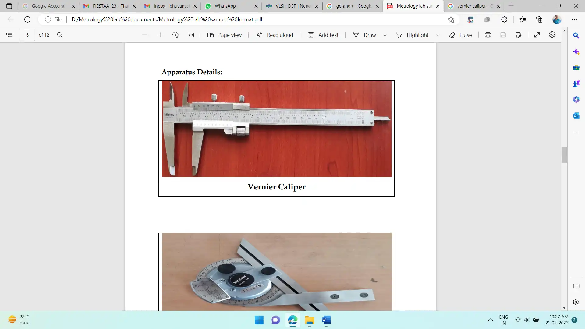 Vernier Caliper